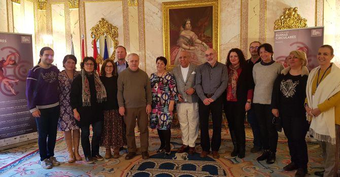 Recibimiento por la alcaldesa de Segovia de los participantes en el evento